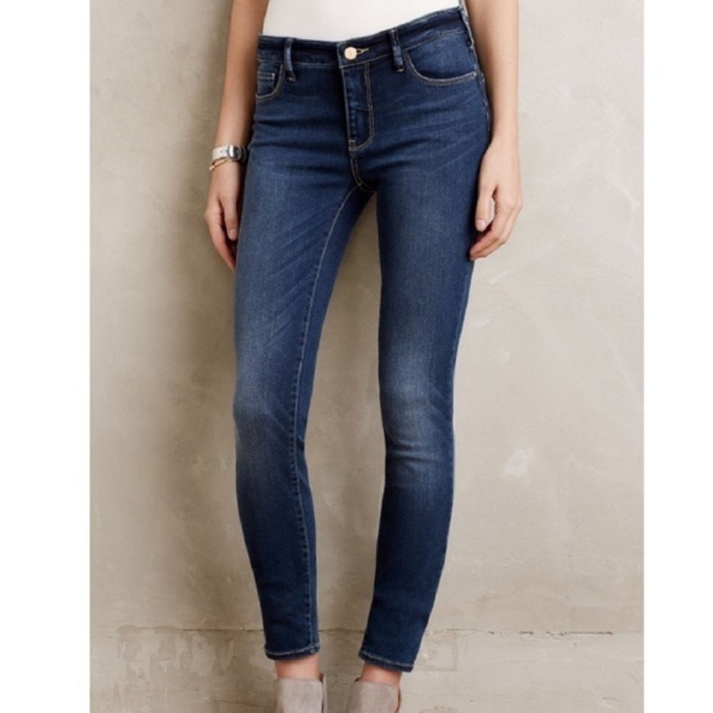 Anthro Pilcro & the letterpress Serif skinny jeans